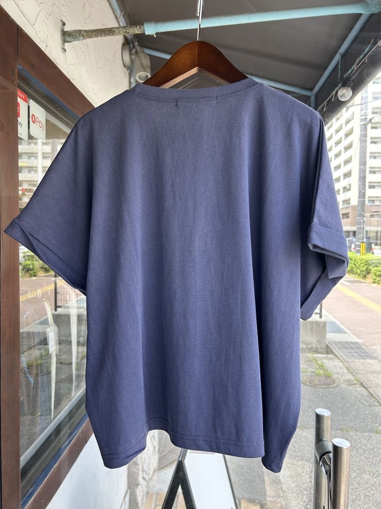 pearl necklace VINTAGE Tee ネイビー