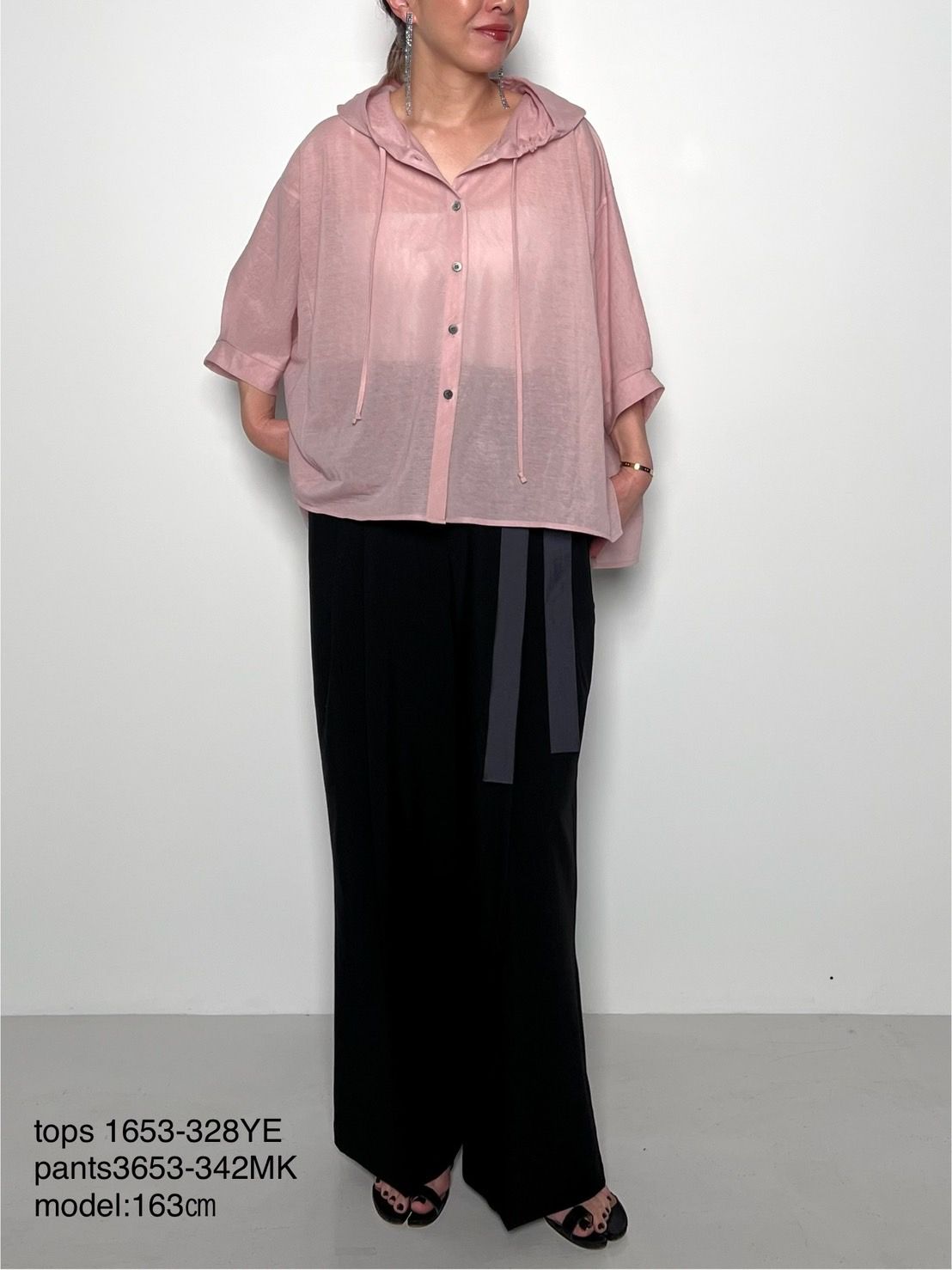 CHIGNON - [1653-328KK] フーディカットソーシャツ ブラック | ravii