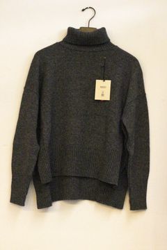 エアーヤーンコットンコモドニットタートル ヒストリーグレー