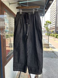 ムラデニム イージーパンツ ブラック