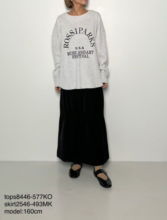 サーマルカジュアルロゴTee トナーグレー