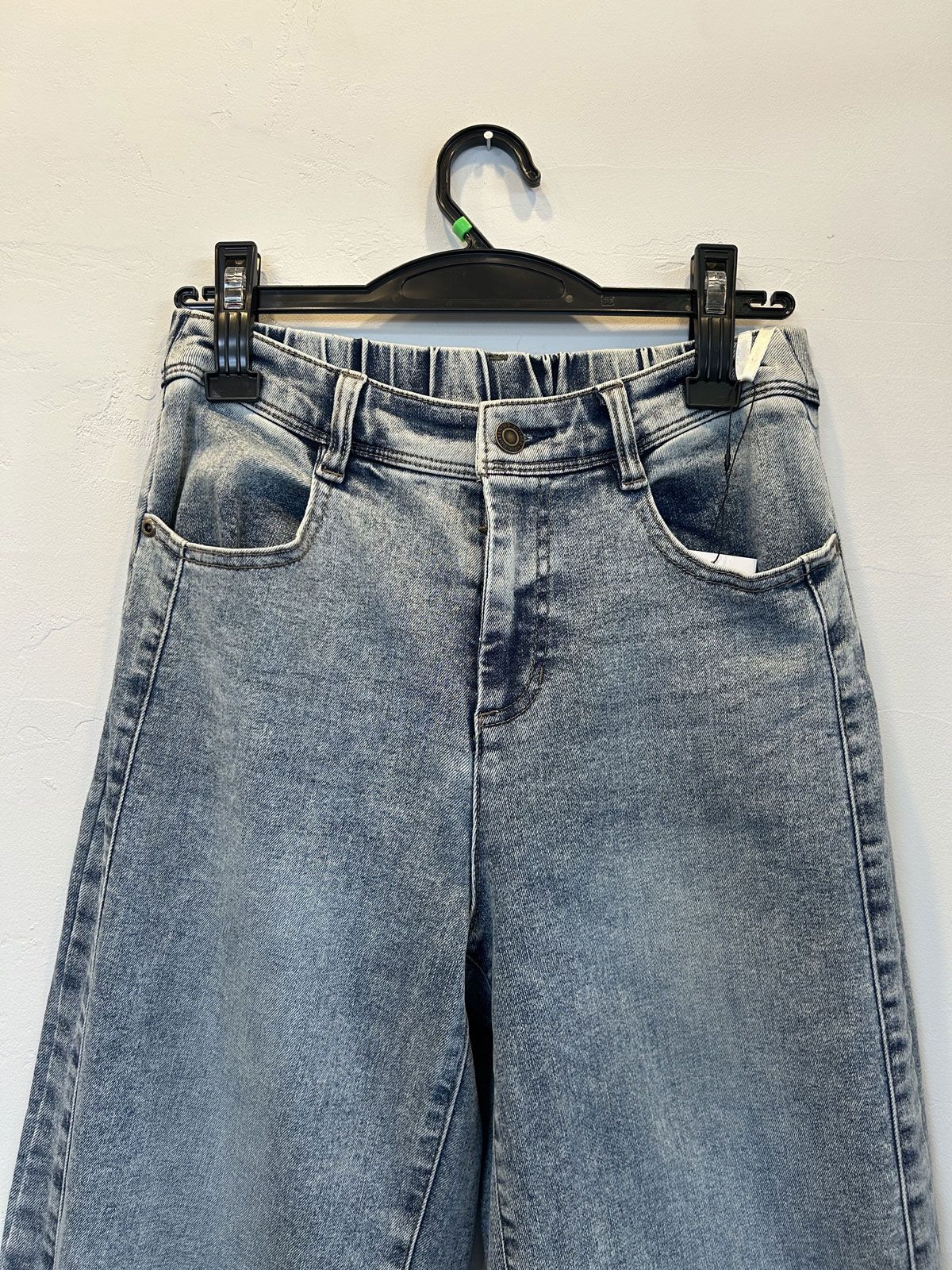 CTRデニム サイドライン ワイドパンツ ケミカル