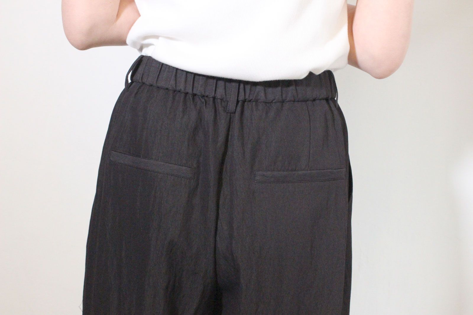 [3861-008KK] リラックスツイルタックPT ブラック