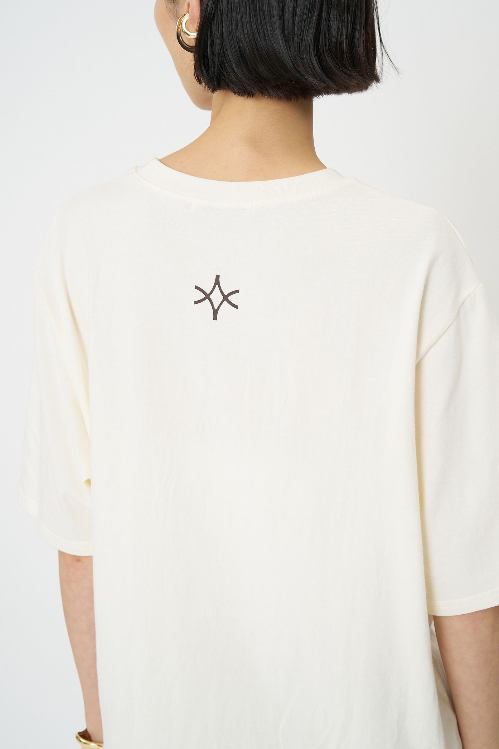 [8461-102KK] ”VIGOUR”プリントTee ブラウン