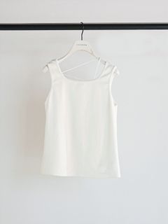 [8961-109KK] ナローコードデザインタンク ホワイト