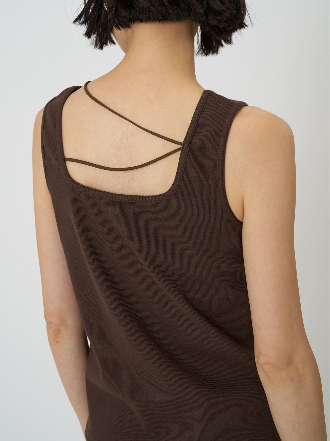 [8961-109KK] ナローコードデザインタンク ブラック