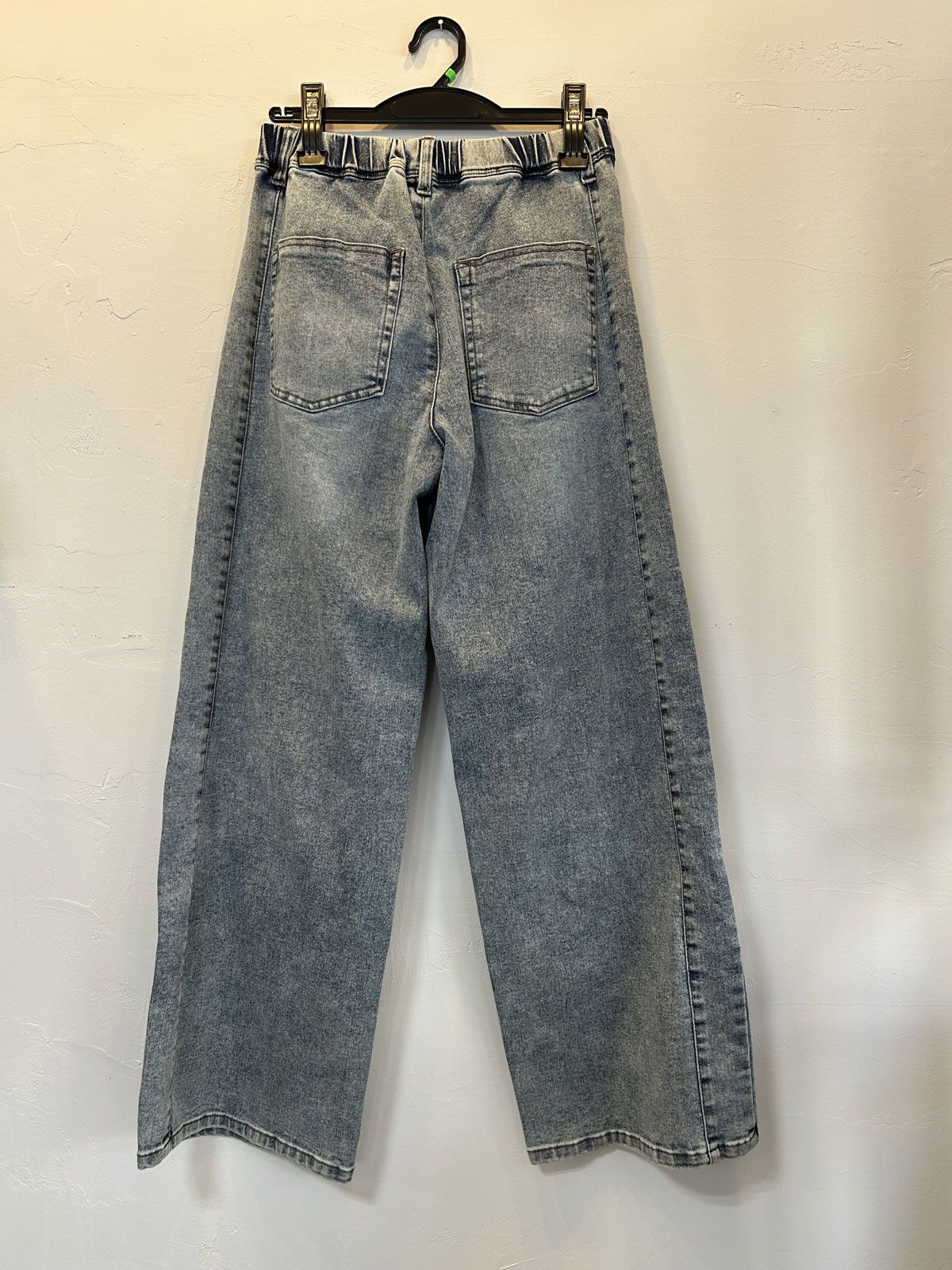 CTRデニム サイドライン ワイドパンツ ケミカル