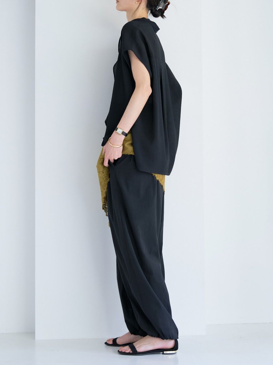 [1263-631MK] フロントカーブヘムシャツPO アイボリー