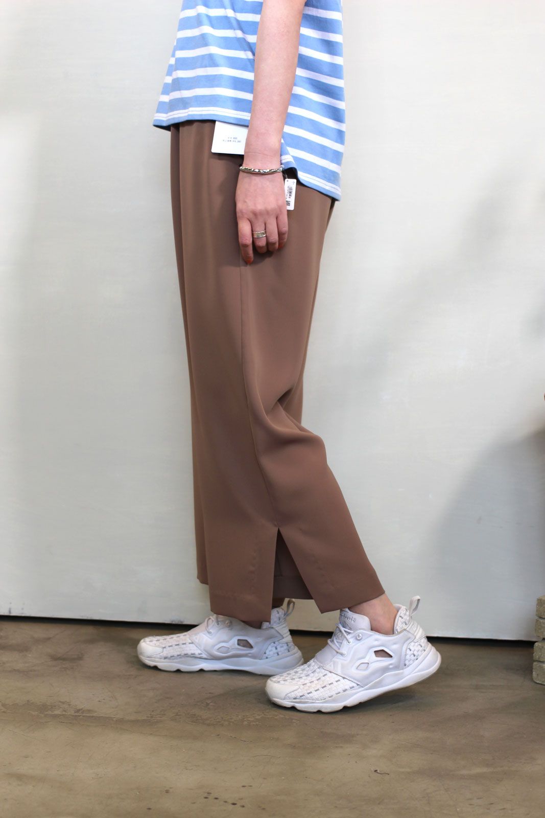 セミワイドパンツ モカ