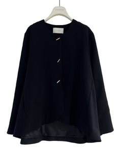 [4856-442MK] バックフレアジャケット ブラック