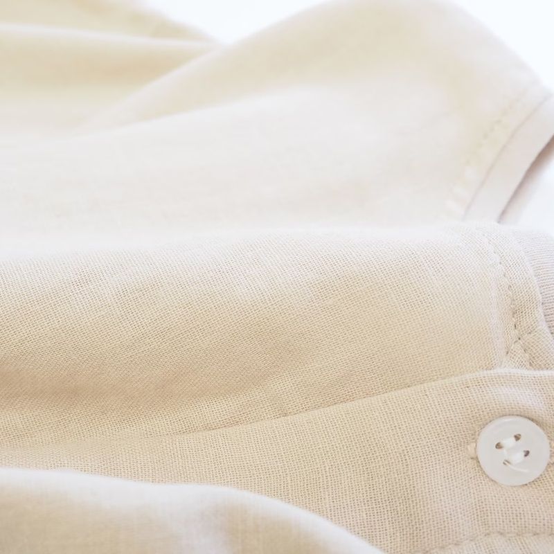 ダブルガーゼワイドフレアブラウス 2WAY ベージュ