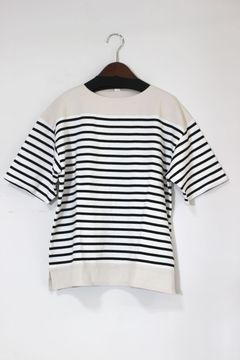 マルセイユボーダー半袖Tシャツ ブラック