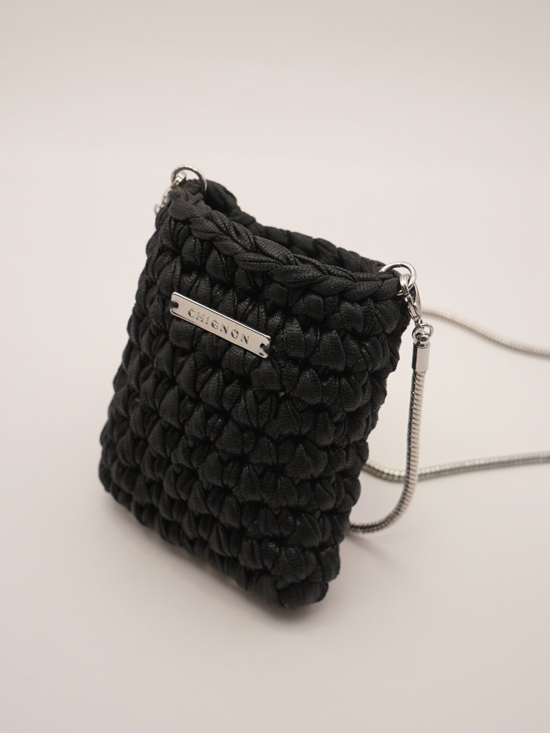 [0056-522SH] クロシェミニBAG シルバー