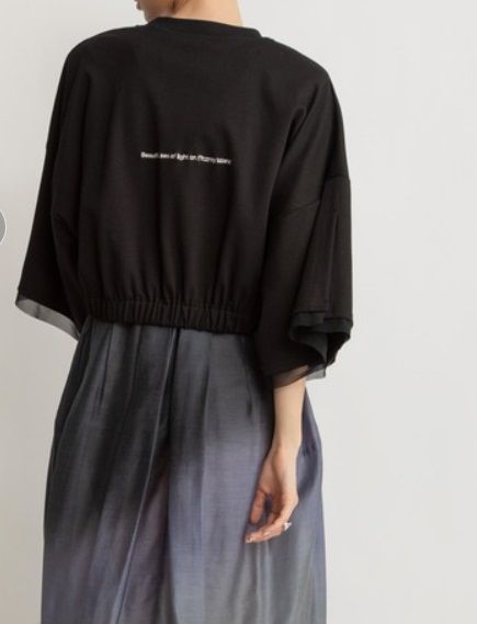 SEAフォトプリントTシャツ ブラック