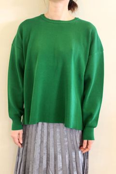 スノーコットン ミラノリブニット ビリジアン