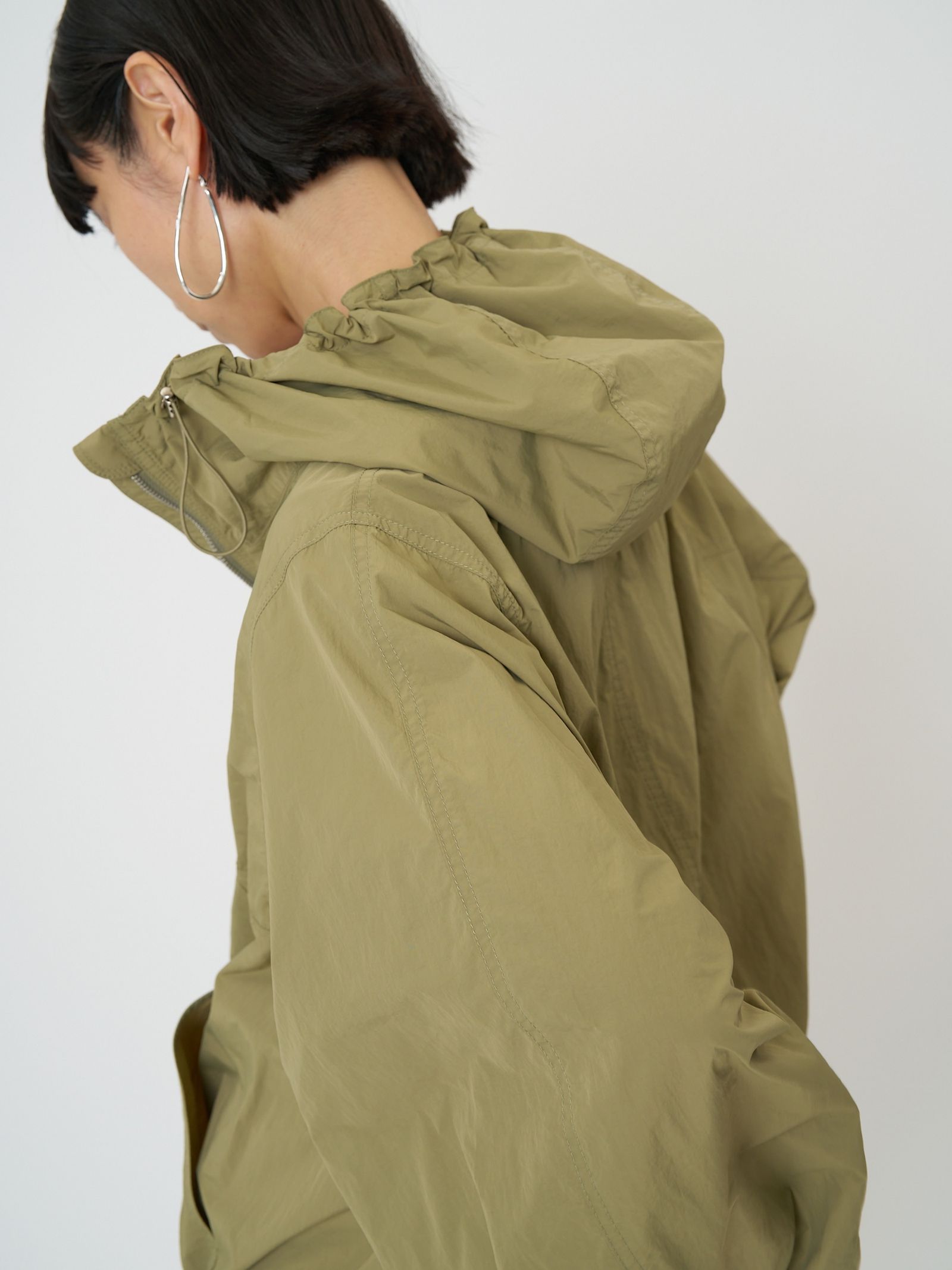 [4261-031MK] ドルマンスリーブアノラック アイボリー