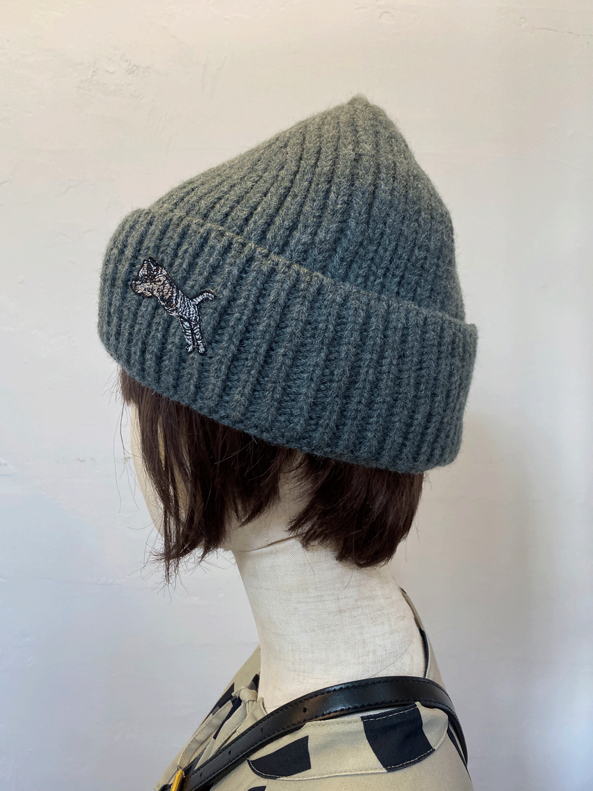 TORA ニットキャップ チャコール