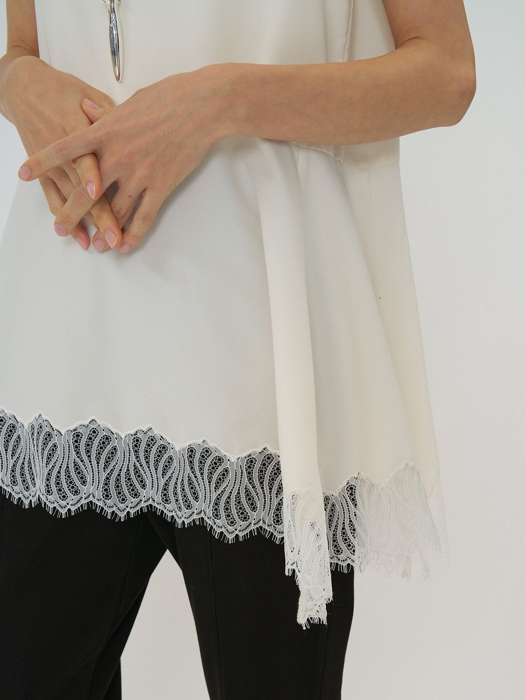 [1561-061-3NH] ヘムレースサテンタンク カーキ