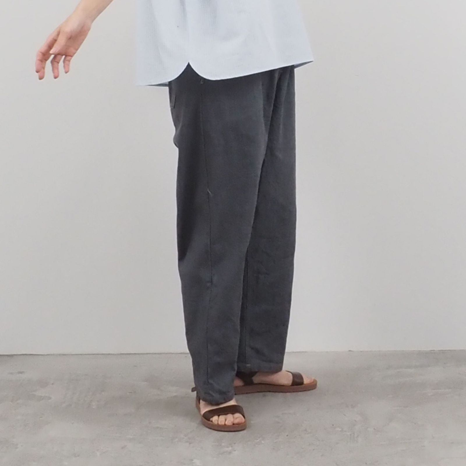 ストレッチデニムコージーパンツ インディゴ