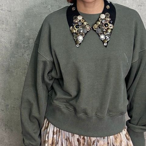 デコラティブカラートップス オリーブ