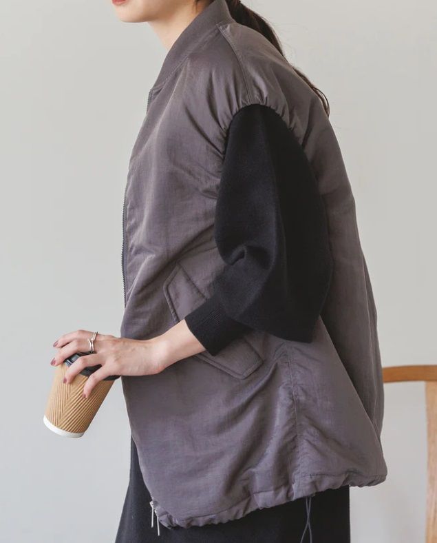 MA-1ベスト グレー
