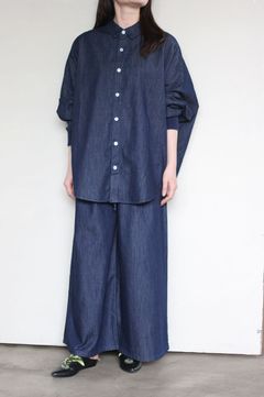 ドルマンデニムシャツ ネイビー