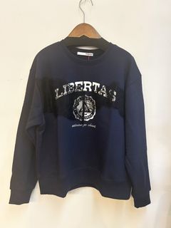 カレッジレーススウェットトップス ネイビー