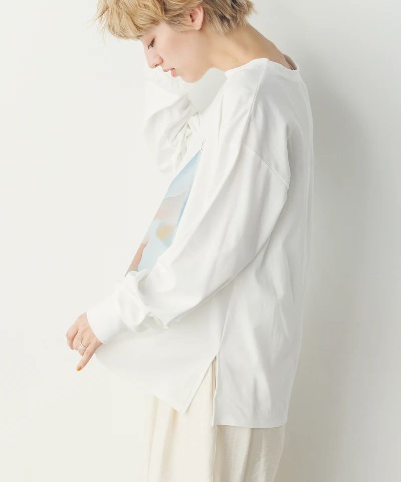 フォトプリント ロゴロンT ホワイト