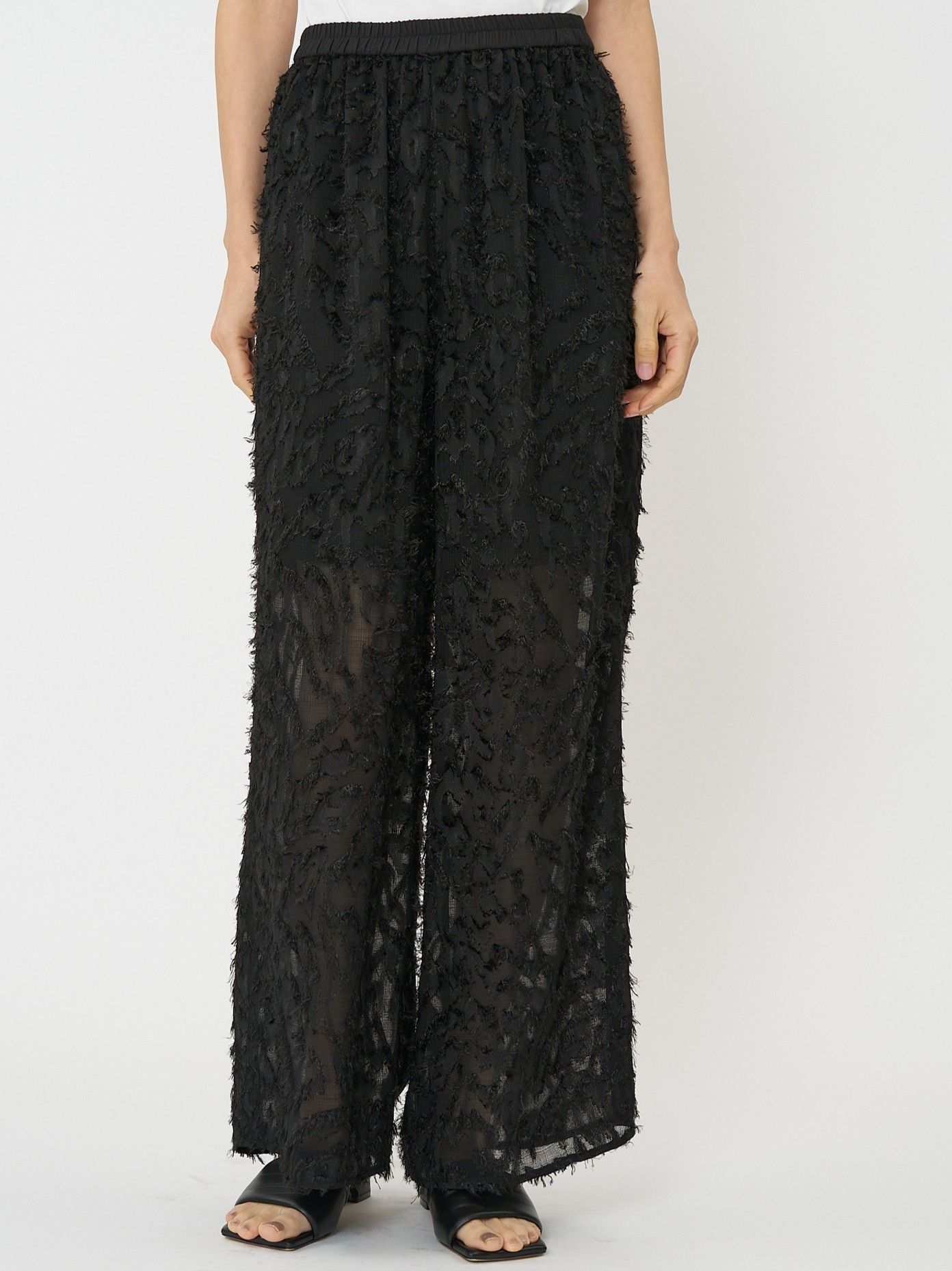 [3561-010KK] メッシュジャガードPT ブラック