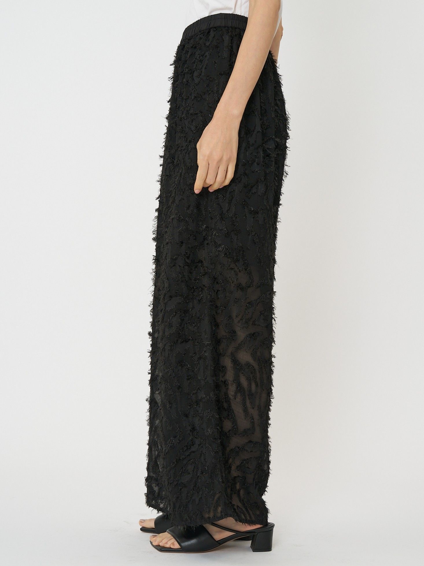 [3561-010KK] メッシュジャガードPT ブラック