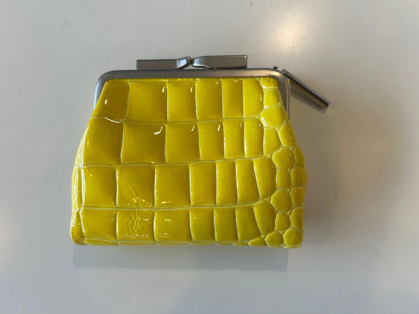 CORO LZIP FRAME PURSE SHORT イエロー