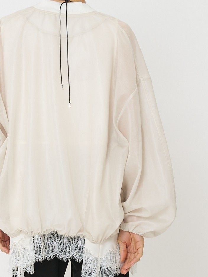 [4861-003KK] シアーチンツブルゾン エクリュ