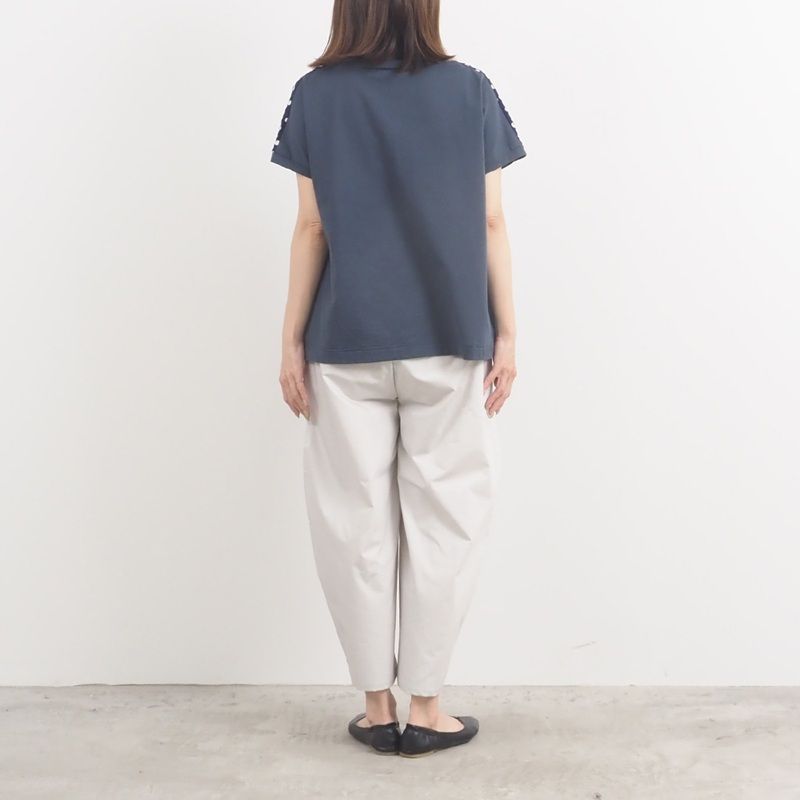 タイプライターエッグパンツ グレージュ