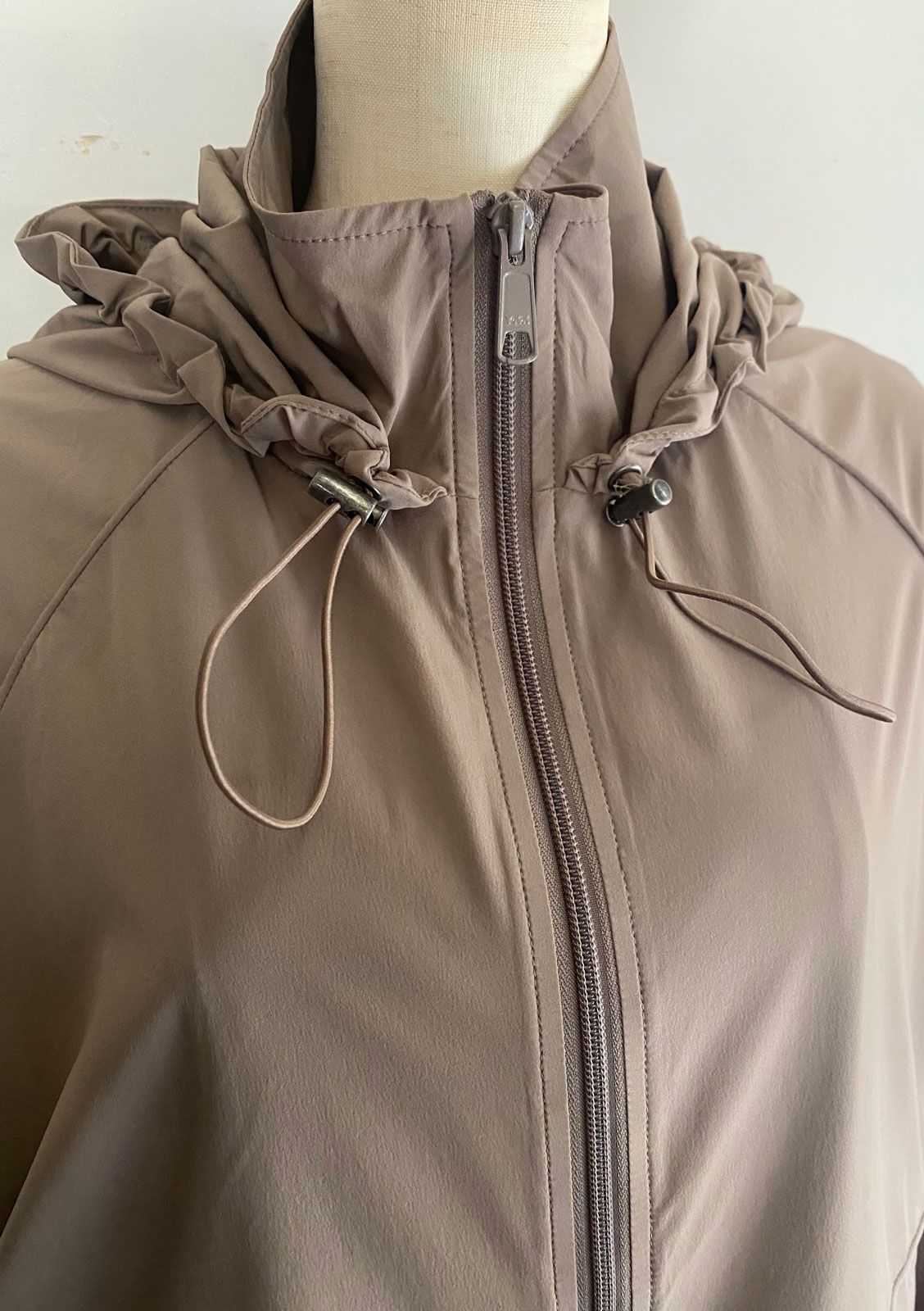 ICE TOUCH 接触冷感 薄ブルゾン モカ