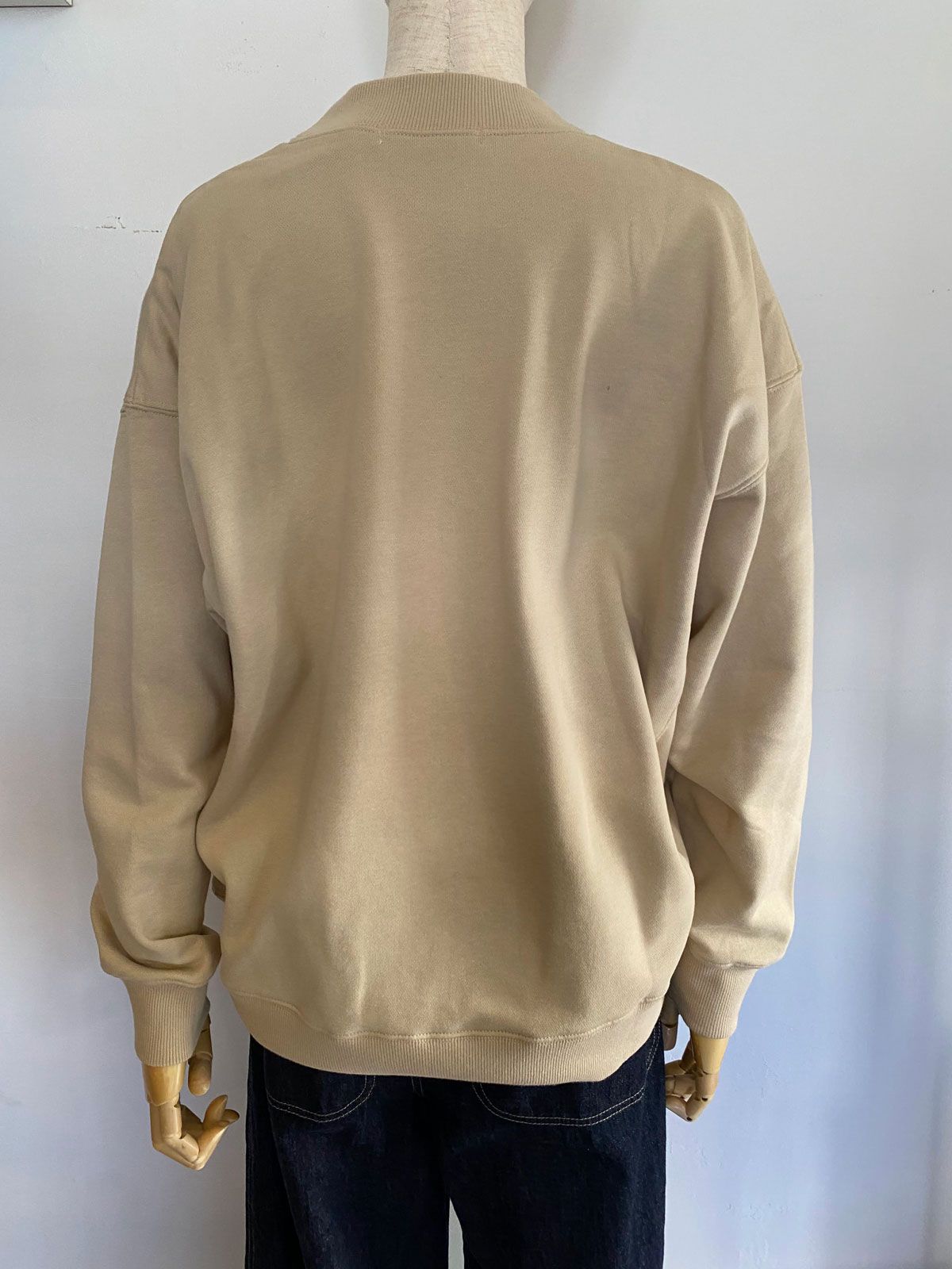 裏毛ロゴスゥェット ベージュ