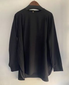 ストレッチジョーゼット 万能ブラウス ブラック