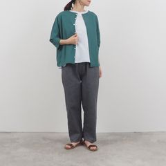 ストラトツイルZワイドカーディガン ライトグリーン