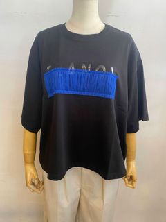 tulle bar TRANOI. wide tee ブラック