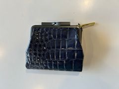 CORO LZIP FRAME PURSE SHORT ネイビー