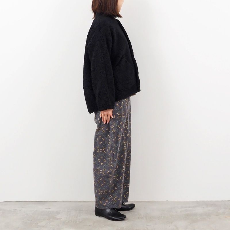 もこもこプードルパイル ラグランジャケット モカ