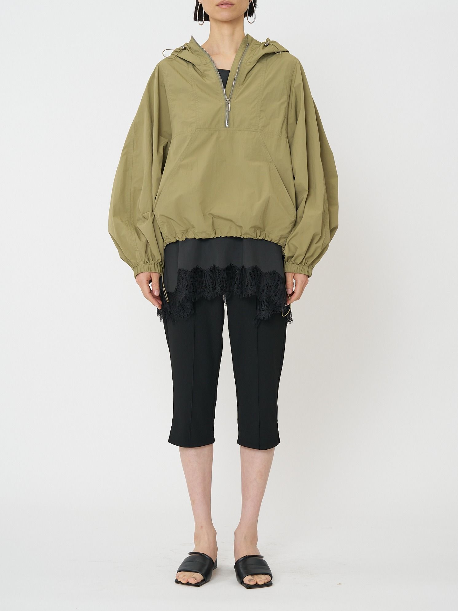 [4261-031MK] ドルマンスリーブアノラック アイボリー