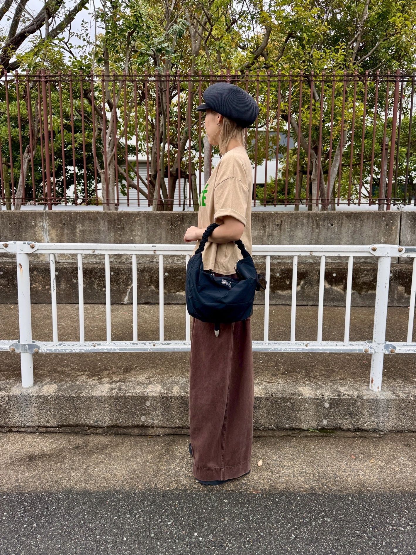 TORAラウンドショルダーバッグ ブラック