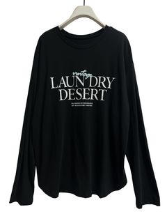 [8456-497KK] LAUNDRY発泡ロゴTee ブラック