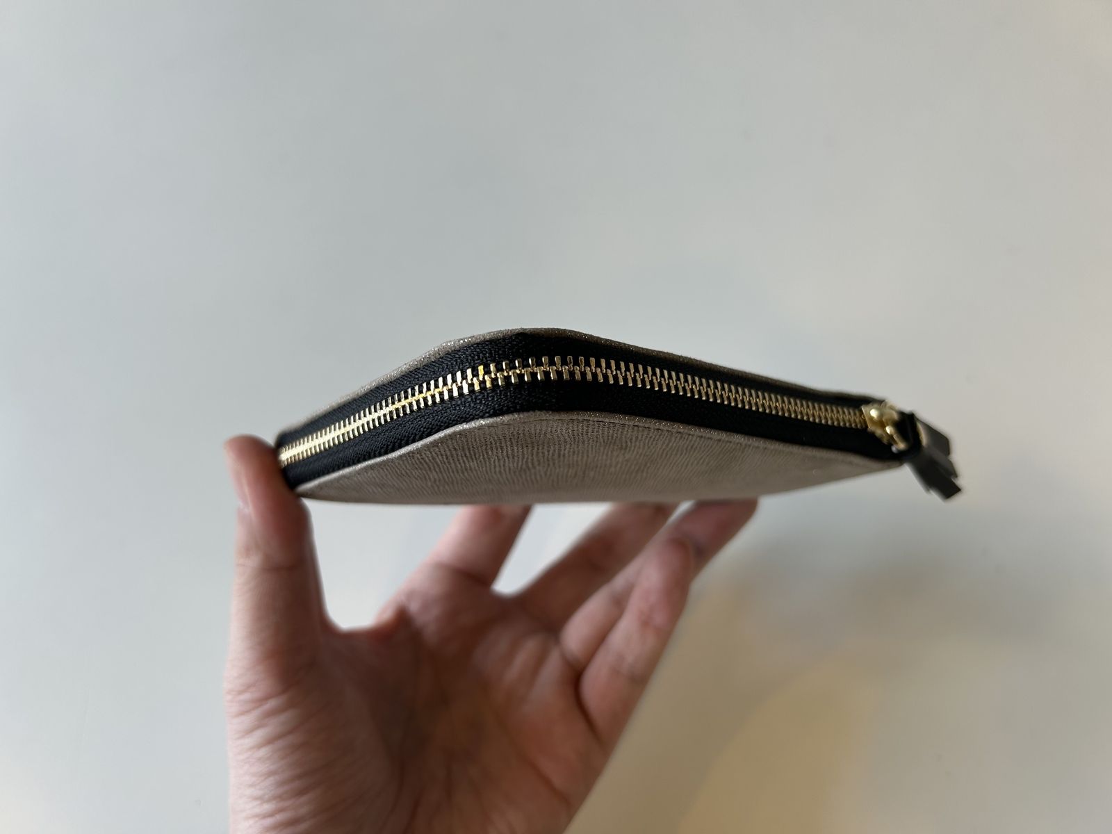 HAK L ZIP SHORT WALLET シルバー