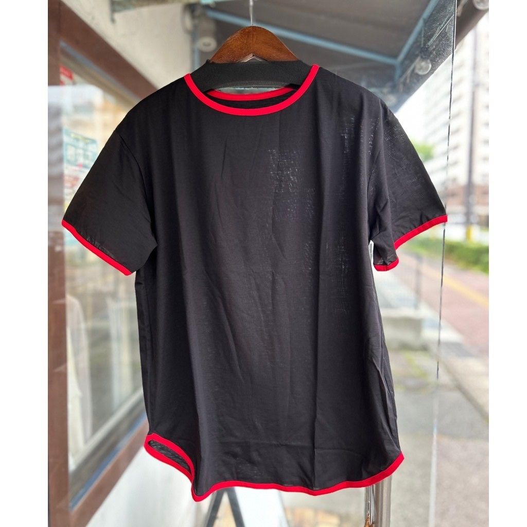微強燃天竺リンガーT ブラックxレッド