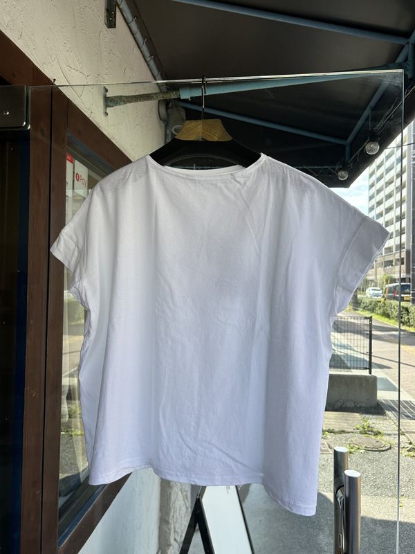 ナチュラルソフト天竺 まねき猫PTコンフィーシャツ オフブラック