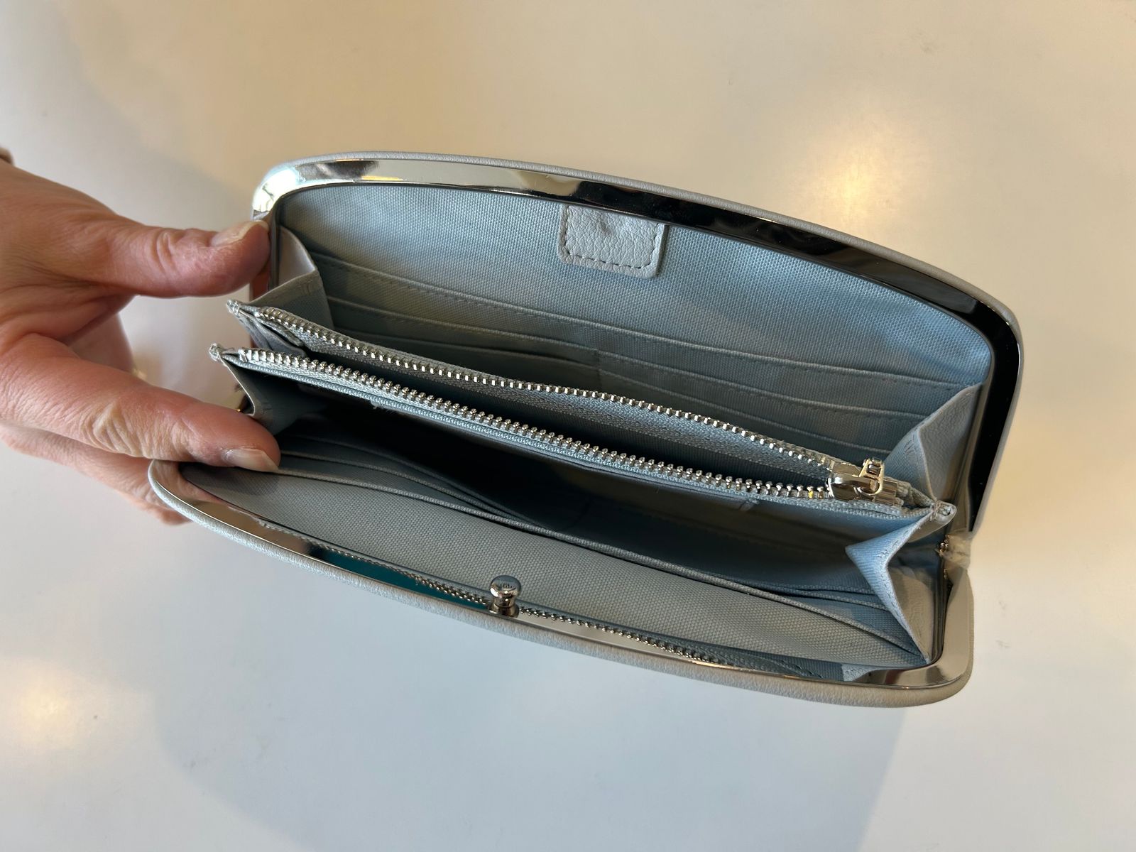 RAC FRAME PURSE LONG がま口 ドリフトアイス