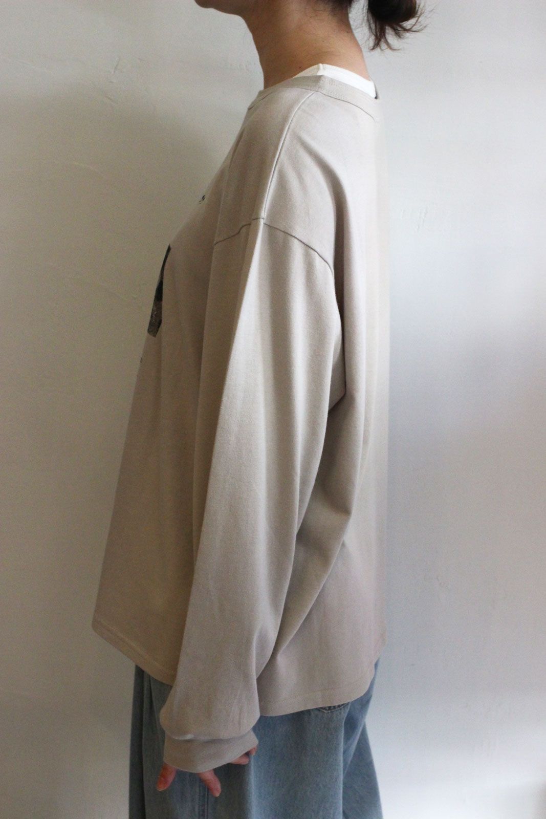 [8455-317KK] Relax PHOTOロンTee グレーベージュ