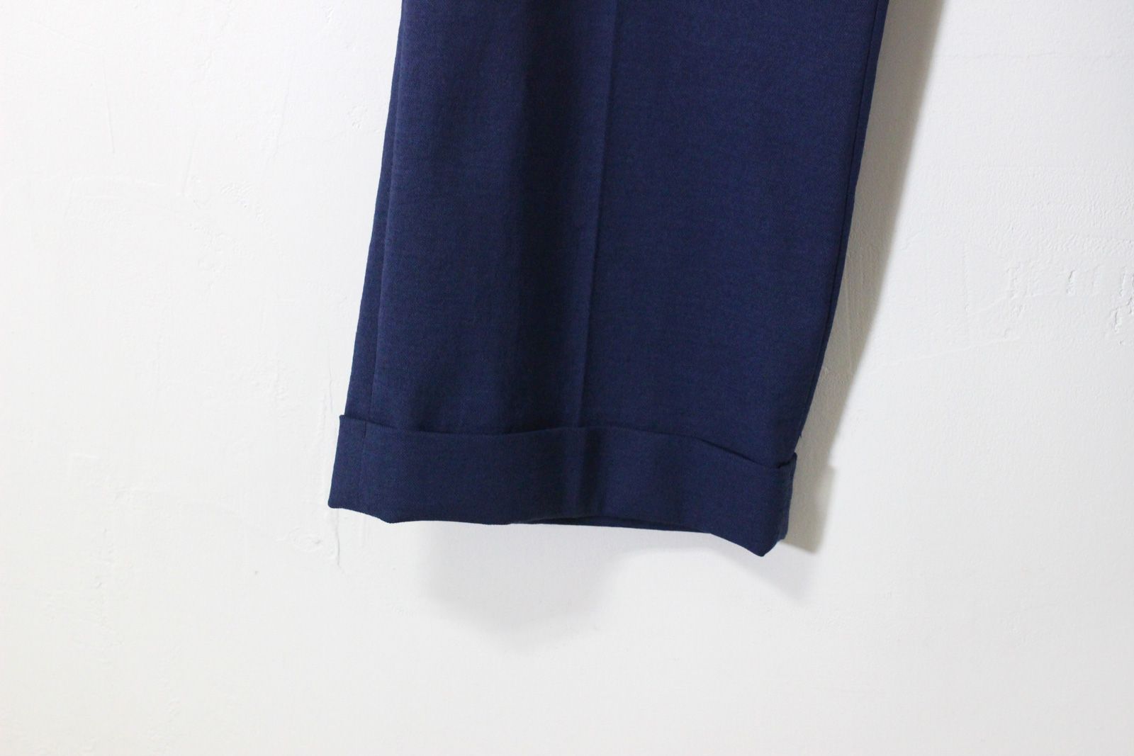 テーパードワイドパンツ ネイビー