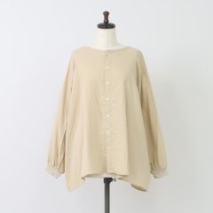 ダブルガーゼワイドフレアブラウス 2WAY ベージュ